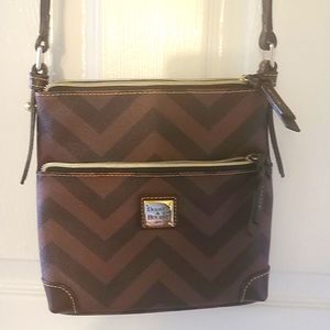 Dooney & Bourke Medium over the Shoulder Bag  Chocolate Brown/ Some Black in it.